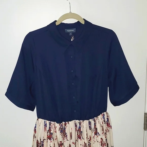 NWT Modcloth Adored Duet Floral A-Line Dress Size 1X - Picture 5 of 10